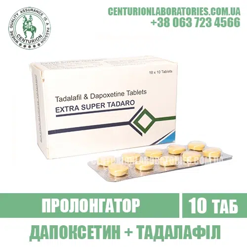 Пролонгатор EXTRA SUPER TADARO Дапоксетин + Тадалафіл